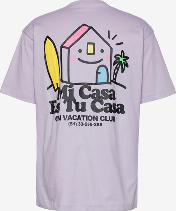 On Vacation Shirt 'Mi Casa' in Lila
