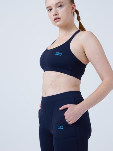 SPORTKIND Skinny Leggings '3/4-Leggings' in Blauw