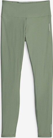 Skinny Pantalon de sport PUMA en vert : devant