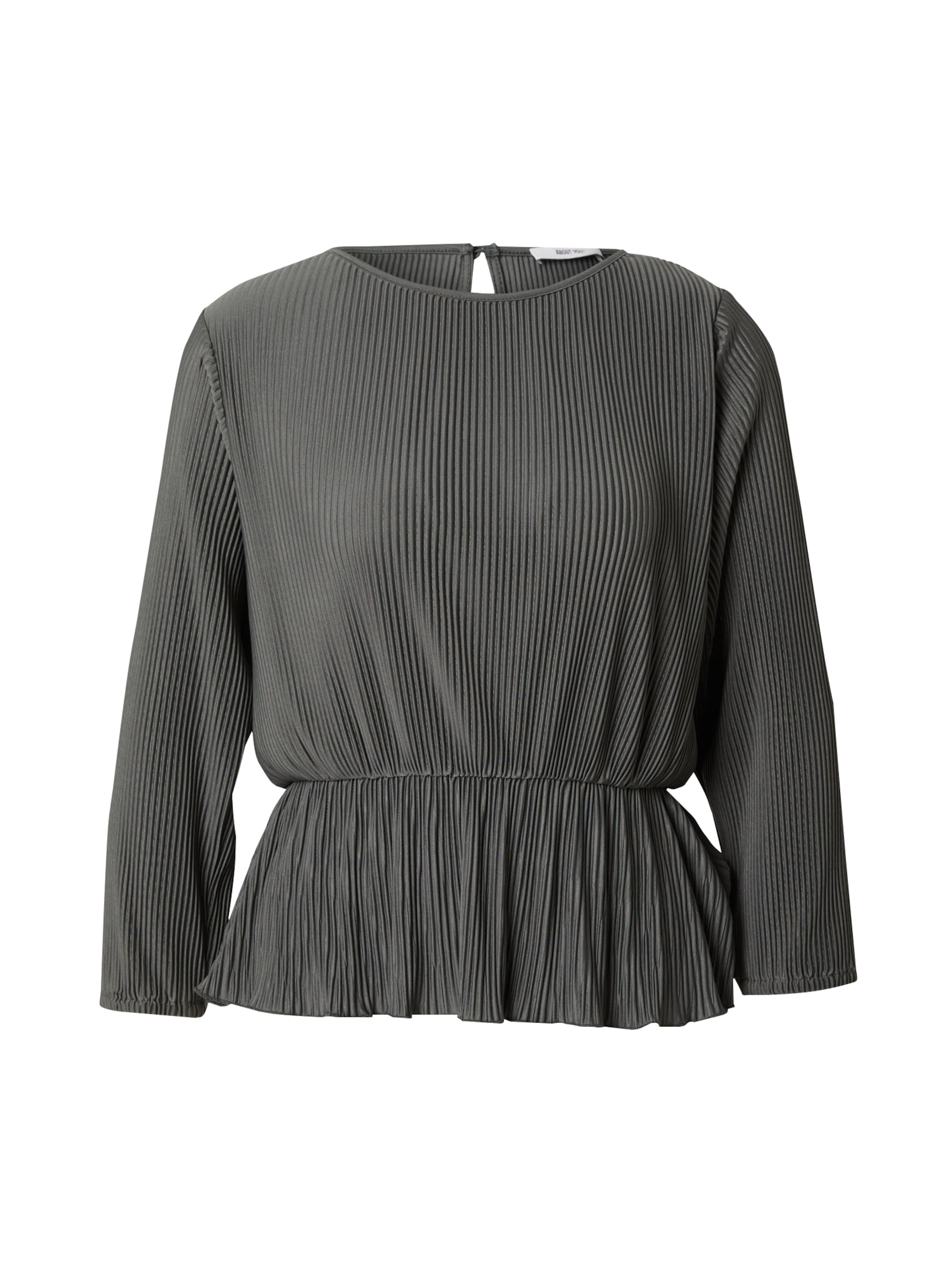 zaļš ABOUT YOU Blūze 'Franja ': no priekšpuses