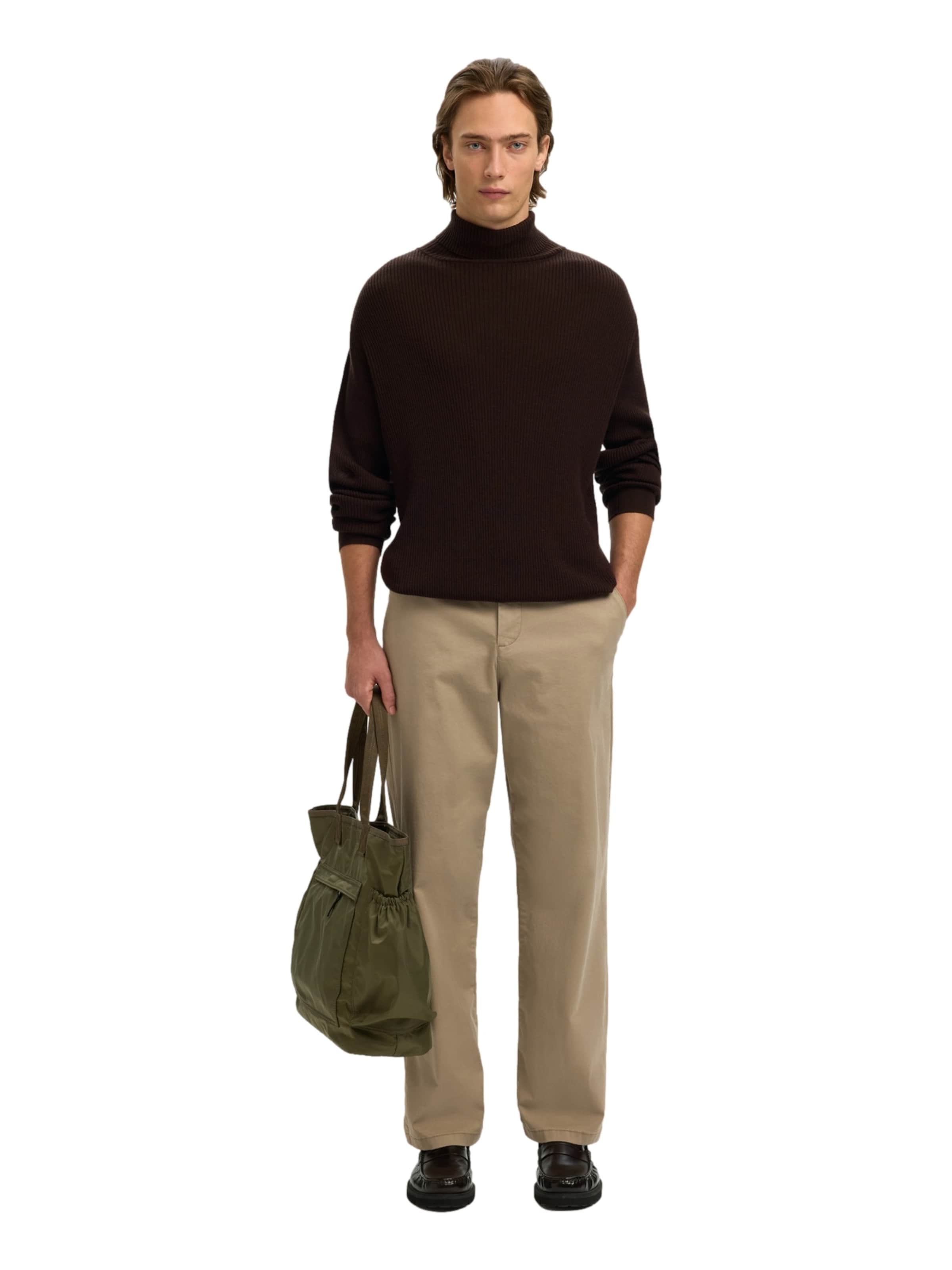 SELECTED Tröja 'Tray' i brun