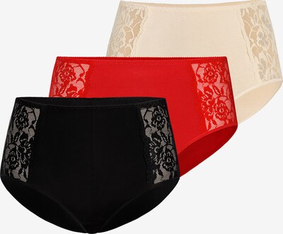 TEYLI Panty 'Loren' (GRS) in creme / rot / schwarz, Produktansicht