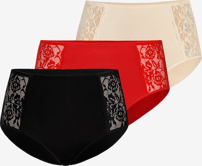 TEYLI Panty 'Loren' (GRS) in creme / rot / schwarz, Produktansicht