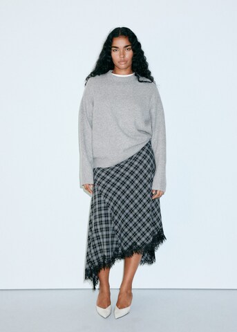 MANGO Sweater 'MARIANO' in Grey: front