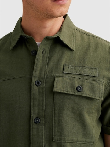 Regular fit Camicia 'Shirt in slub cotton with short sleeves' di PME Legend in verde
