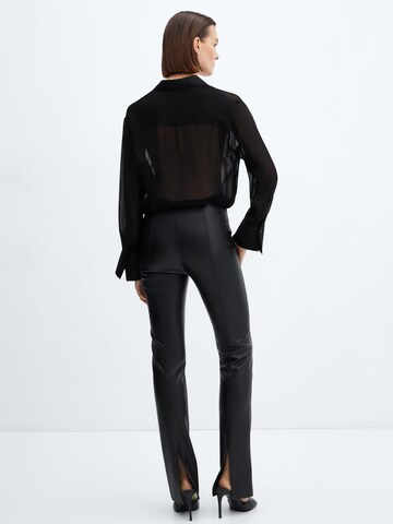 MANGO Skinny Kalhoty 'Jazzy' – černá