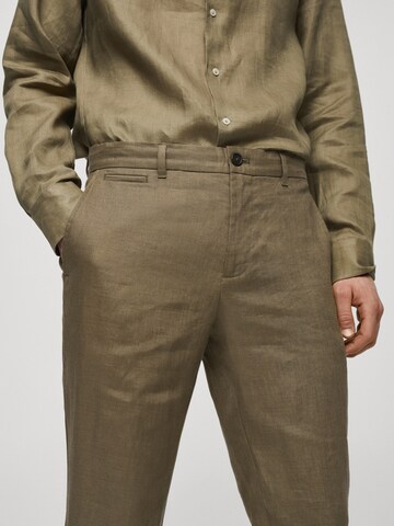 MANGO MAN Slimfit Chino 'OYSTER' in Groen