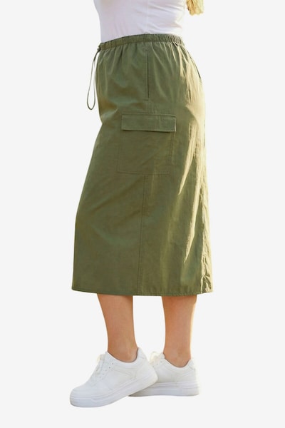 Stil Diva Rok in de kleur Kaki, Productweergave