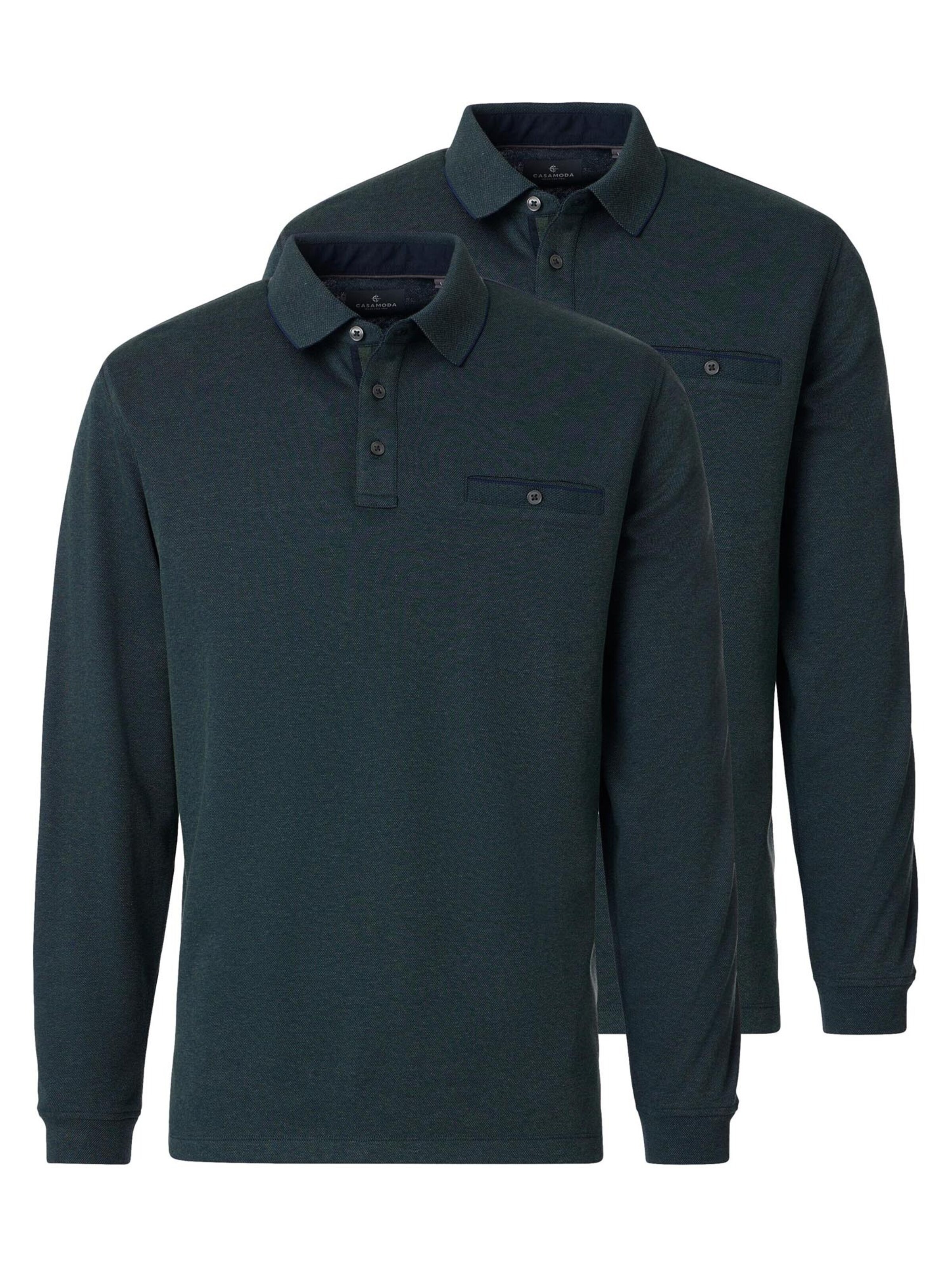 CASAMODA Shirt 'Basic' in Groen: voorkant