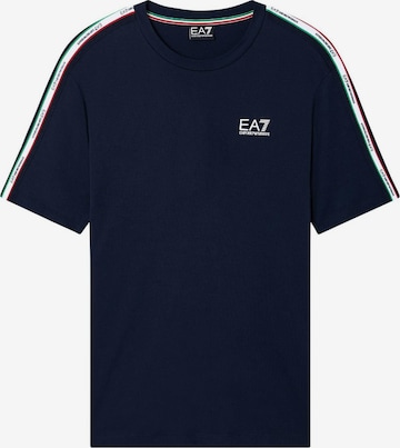 T-Shirt EA7 Emporio Armani en bleu : devant