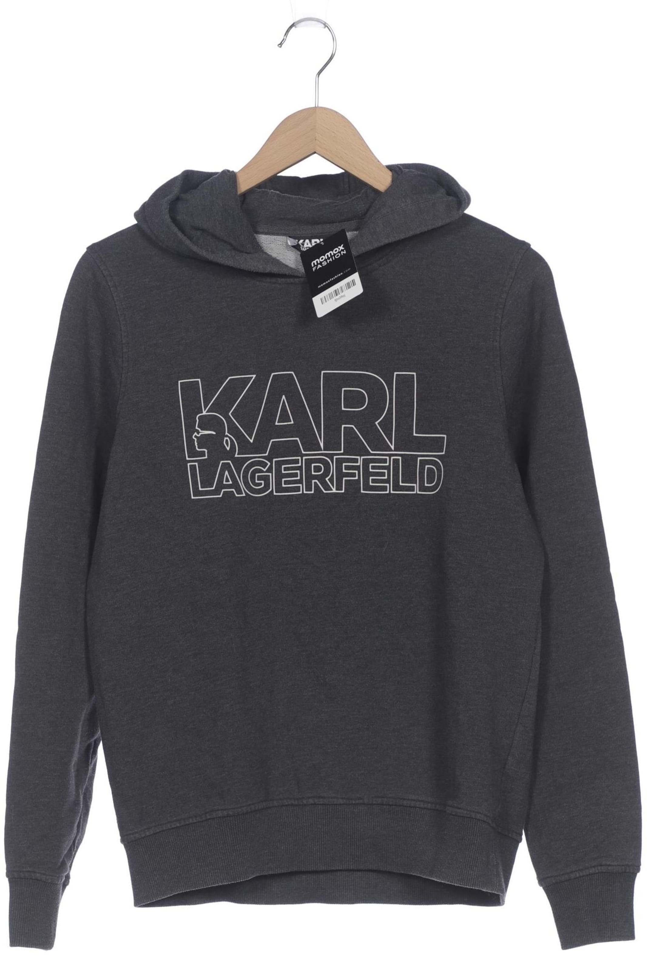 Karl Lagerfeld Sweatshirt & Zip-Up Hoodie in S in Grey: front