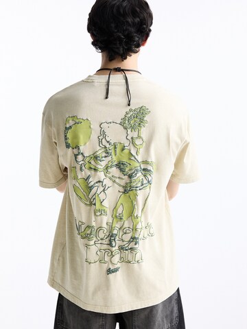 Pull&Bear T-Shirt in Beige: Vorderseite
