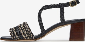 LOTTUSSE Sandals in Black: front