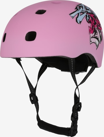 Crazy Safety Helm 'Ramp' in Pink: Vorderseite