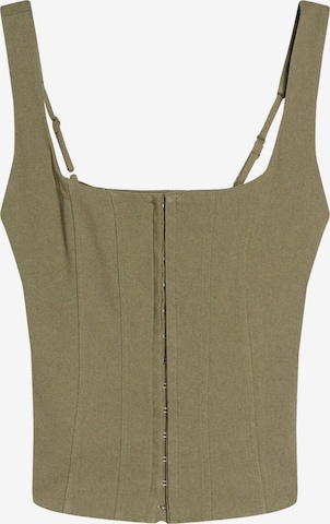 Bershka Топ в зелено: отпред