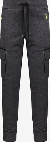 Retour Jeans Tapered Trousers 'Simon' in Grey: front