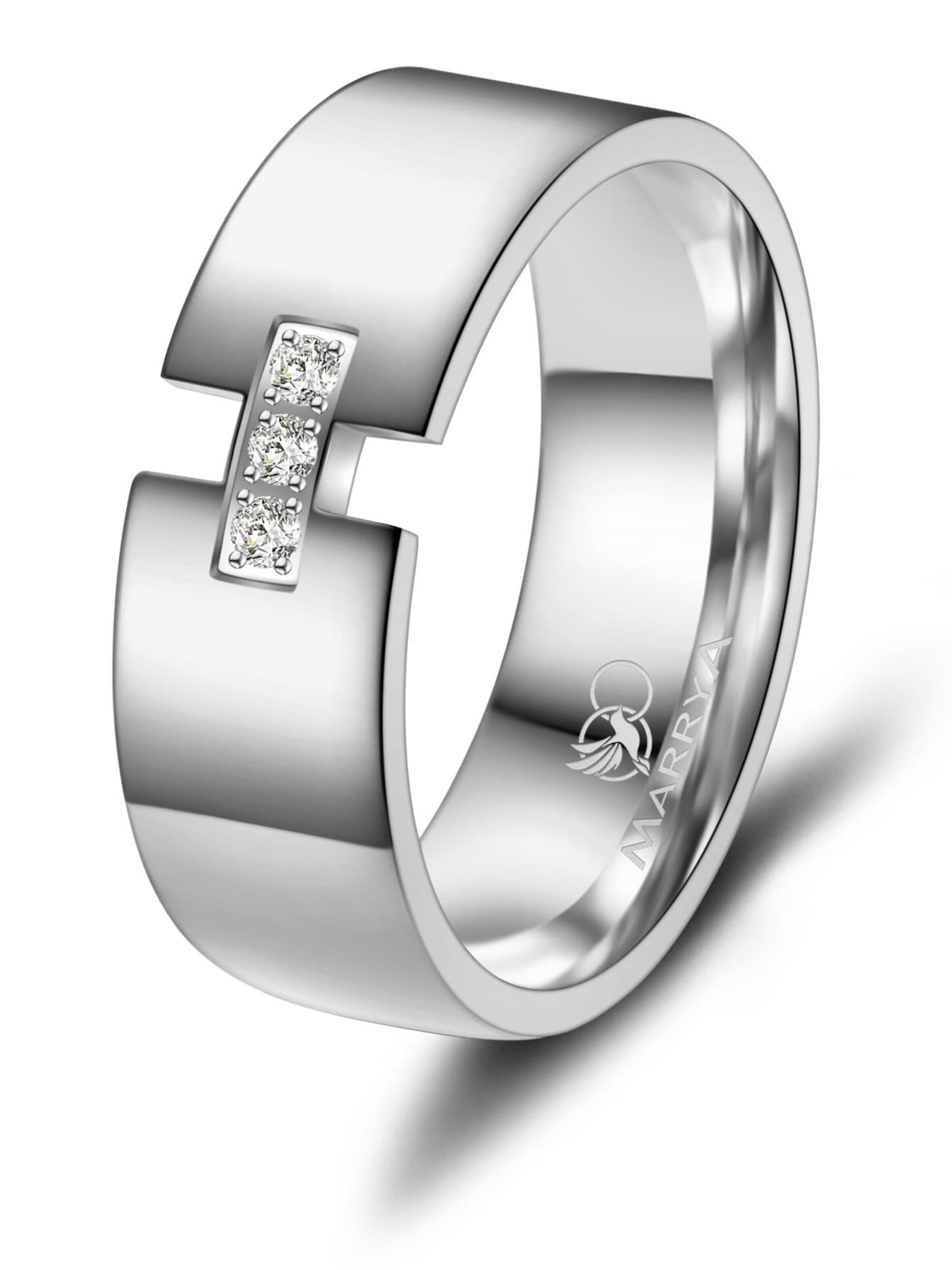 MARRYA Ring 'MARRYA TI-07 Ehering aus Titan' in Silver: front