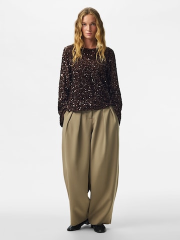 PIECES Shirt 'KAMMY' in Brown