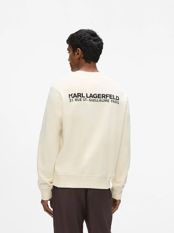 Karl Lagerfeld Свитшот ' Rue St-Guillaume' в Бежевый: спереди
