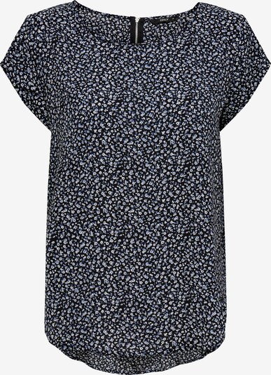 ONLY Blus i blå / svart / vit, Produktvy