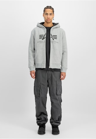 Veste de survêtement ALPHA INDUSTRIES en gris