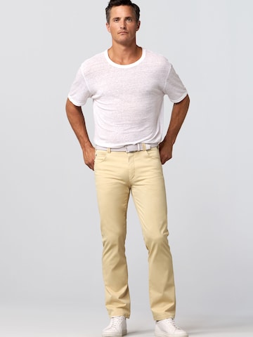 MEYER Regular Chino Pants 'Diego' in Yellow