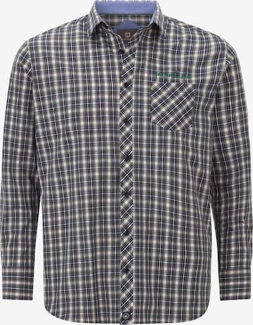 Jan Vanderstorm Hemd ' Bjornman ' in Grün: Vorderseite