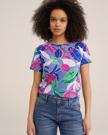 T-shirt WE Fashion en bleu : devant