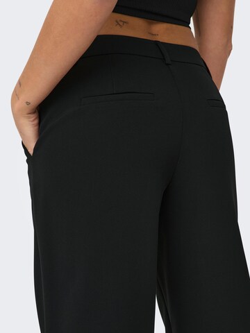 ONLY Regular Pleat-Front Pants 'ASTRID' in Black