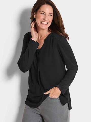 Goldner Blouse in Zwart: voorkant