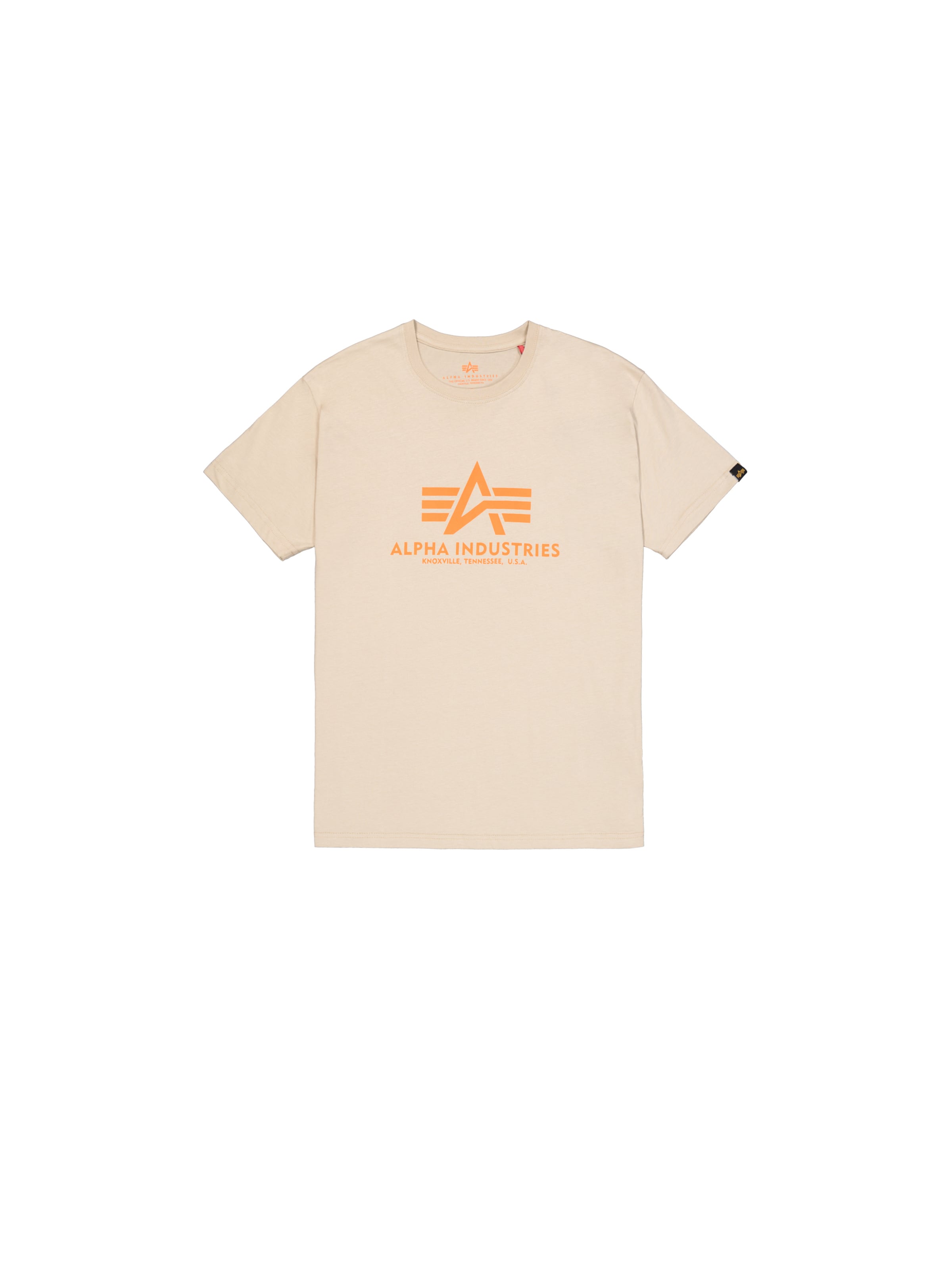 ALPHA INDUSTRIES Футболка в Бежевый: спереди