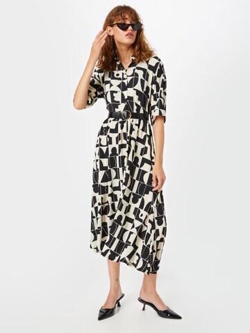 Monki Shirt Dress in Beige