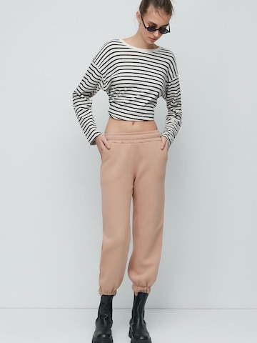 C&City Regular Broek in Beige: voorkant