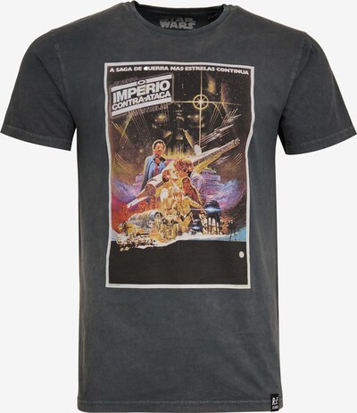 Recovered T-Shirt 'Star Wars International Poster' in curry / dunkelgrau / schwarz / weiß, Produktansicht