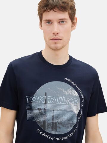 TOM TAILOR T-Shirt in Blau