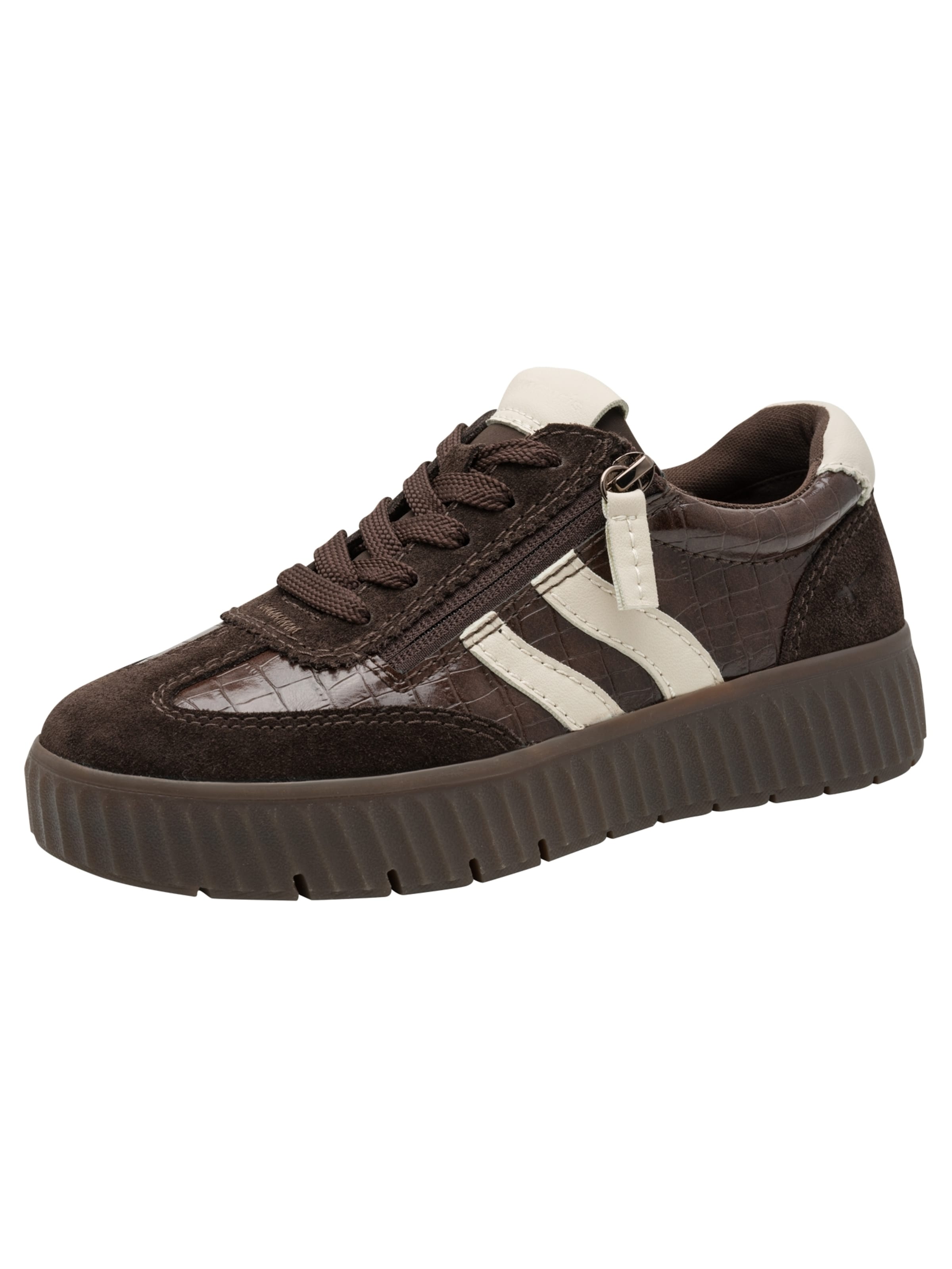 Tamaris Sneaker in Braun: Vorderseite
