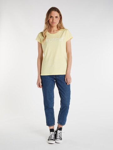 PROTEST Shirt 'CLASSIC LOGO T-SHIRT' in Yellow
