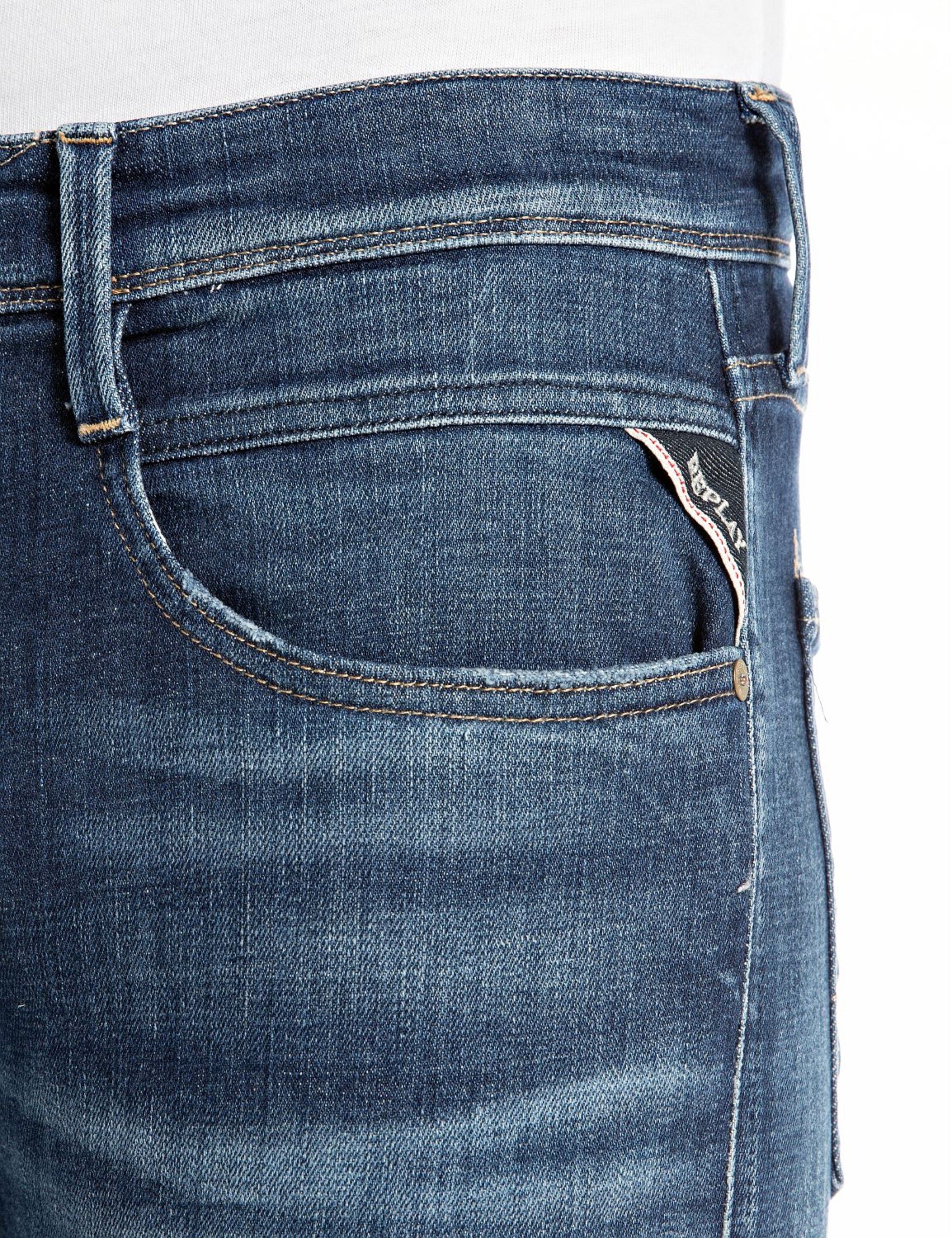 REPLAY Slimfit Jeans i blå