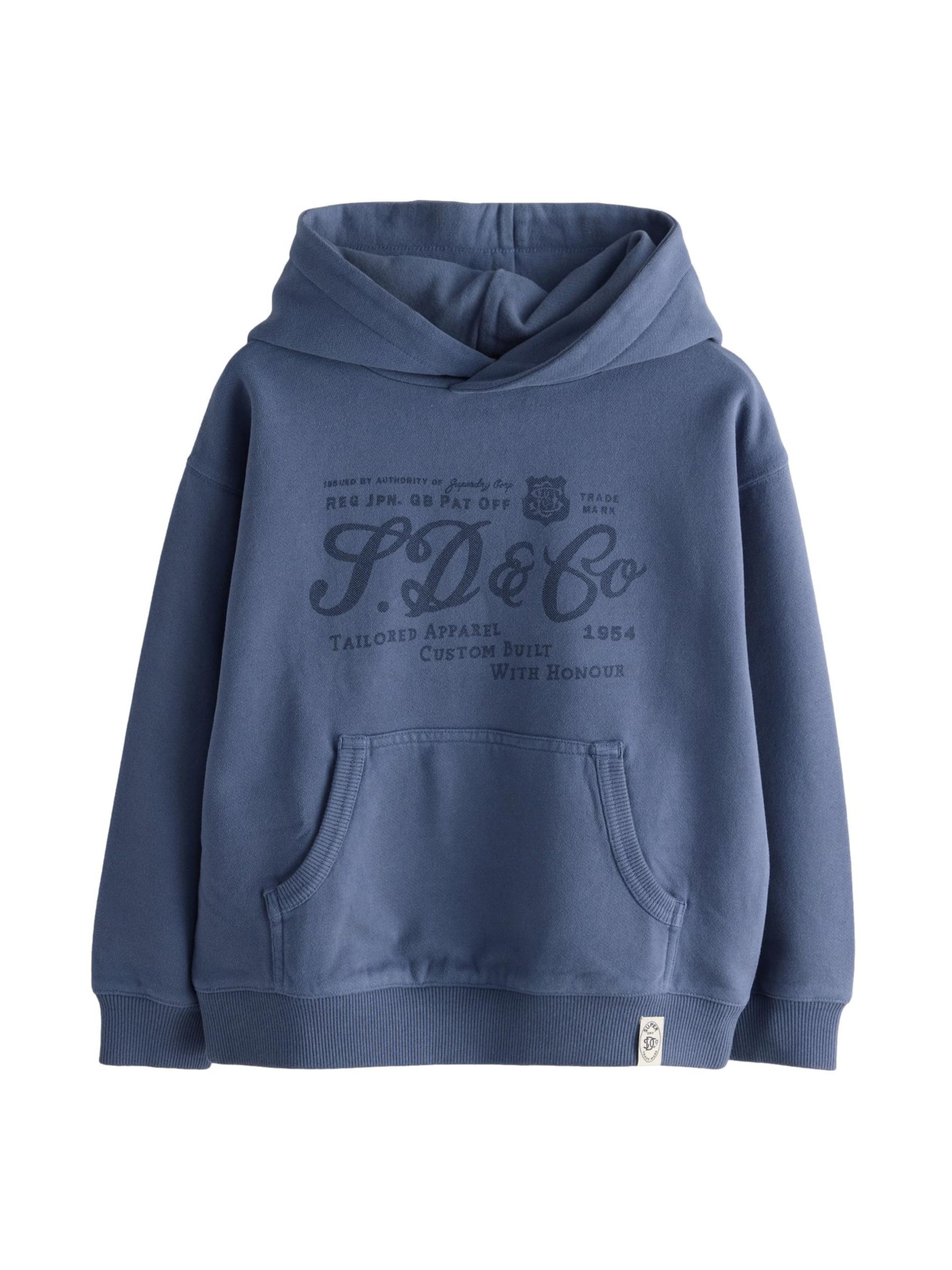 Superdry - Sudadera en azul: frente