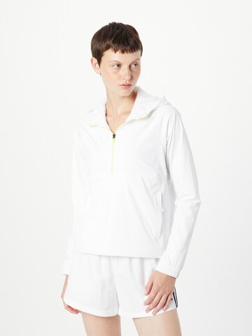 ADIDAS GOLF Athletic Jacket in White: front