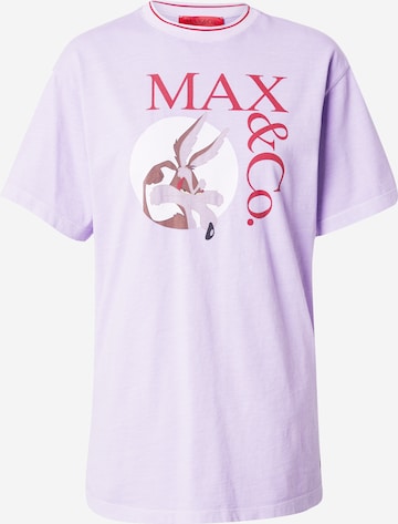 MAX&Co. Μπλουζάκι 'IZZY' σε λιλά: μπροστά