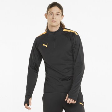 PUMA Sports sweatshirt 'Team Liga' in Black: front