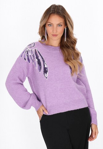 faina - Jersey en lila: frente
