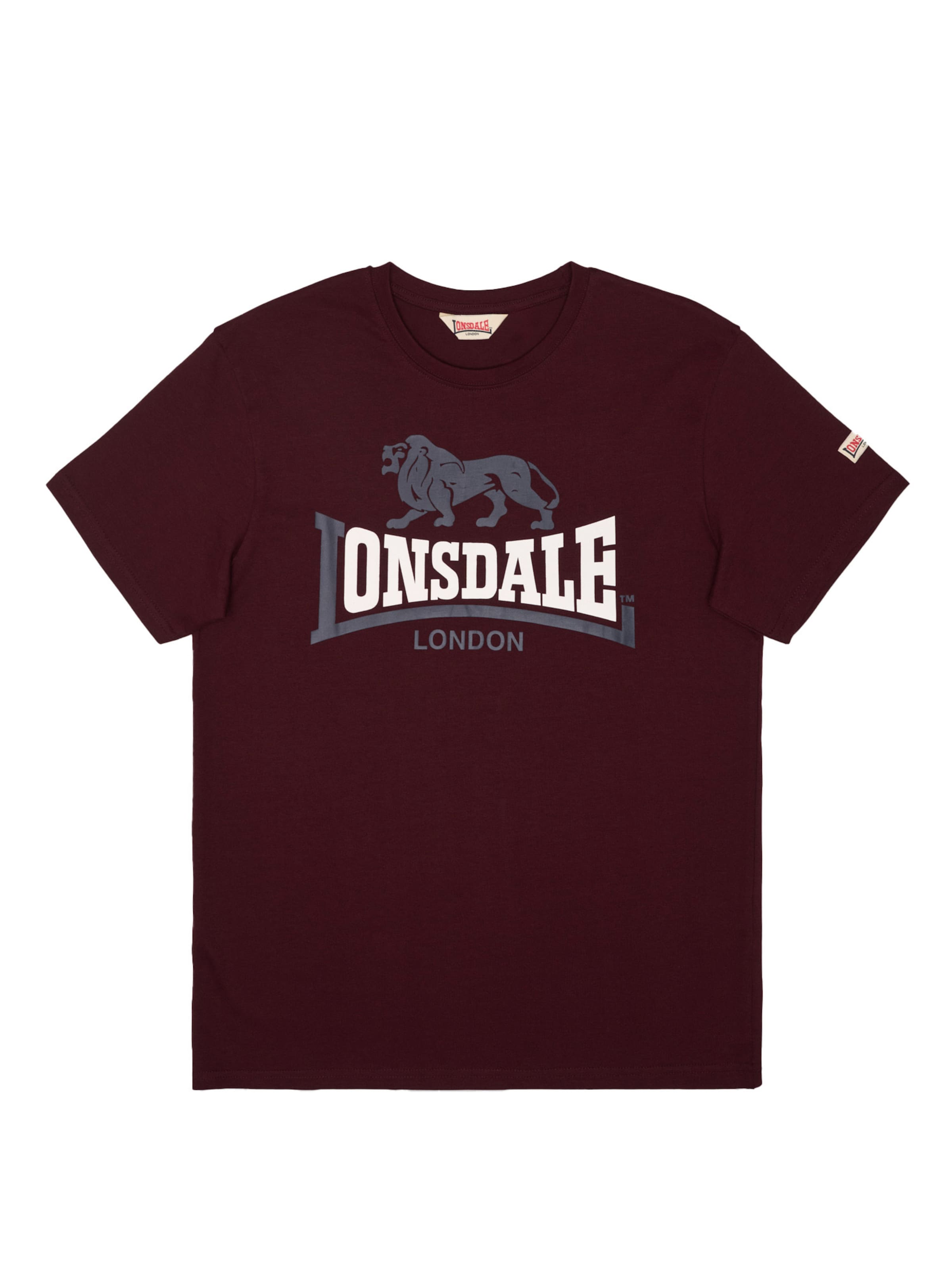 Tricou de la LONSDALE pe roșu: față