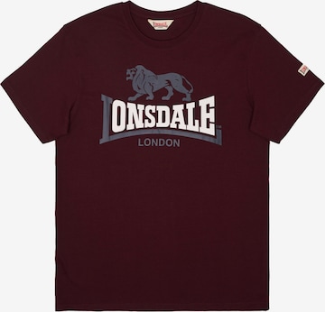 Tricou de la LONSDALE pe roșu: față