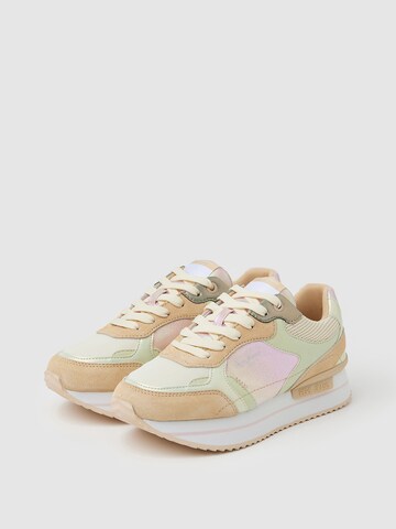 Pepe Jeans Låg sneaker 'Rusper Pearl' i beige