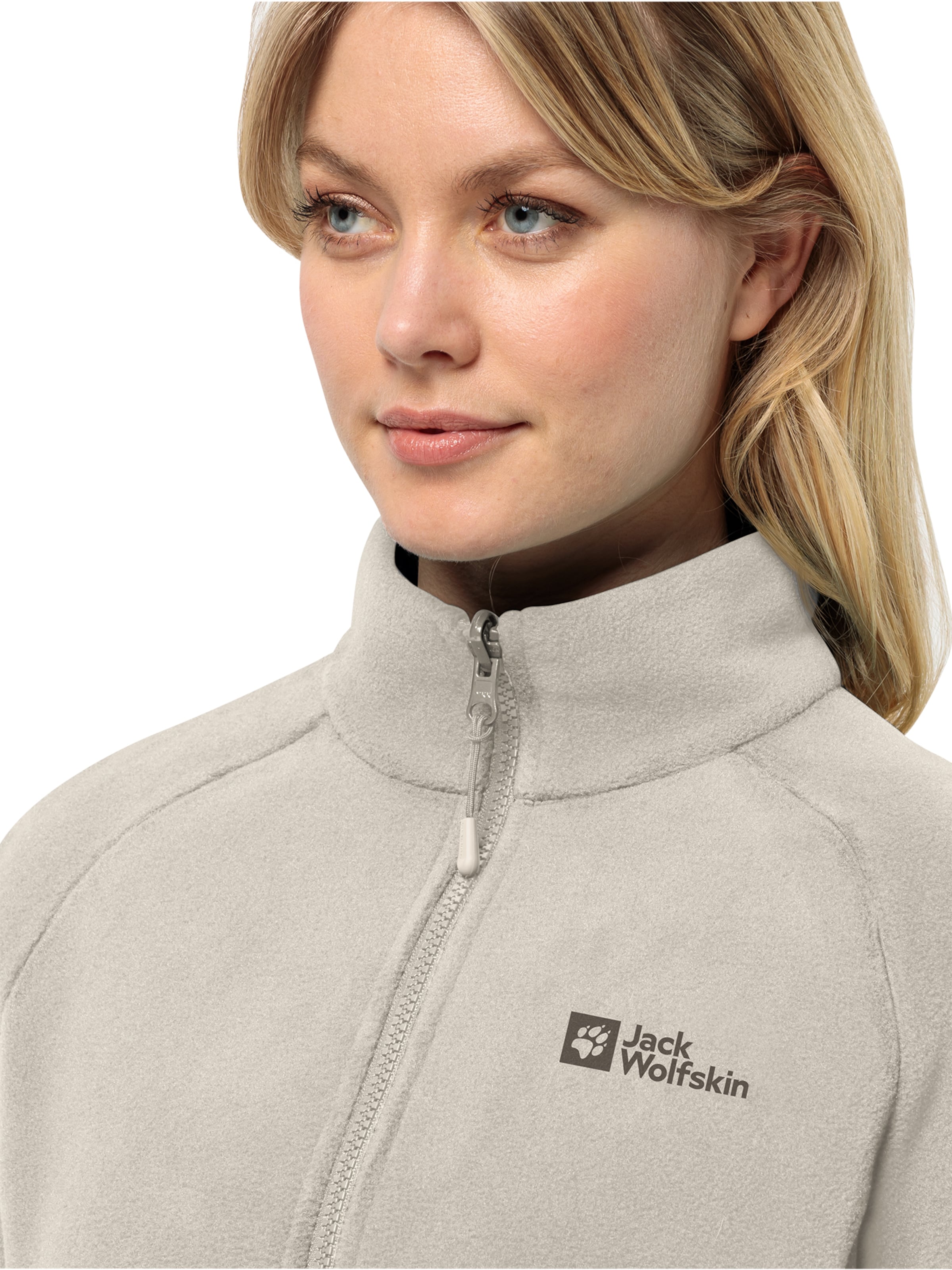 Veste en polaire fonctionnelle 'Moonrise' JACK WOLFSKIN en beige