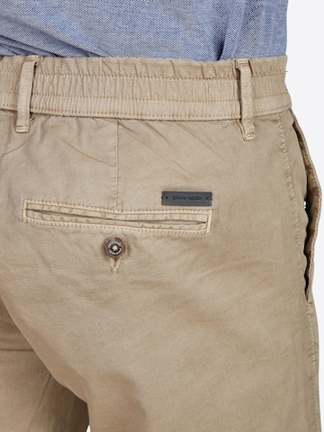 PIERRE CARDIN Slim fit Trousers in Beige