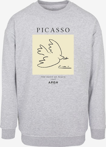 Merchcode Sweatshirt 'Apoh - Picasso Dove' in Grey: front
