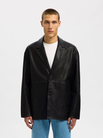 Coupe regular Veste de costume SELECTED en noir : devant
